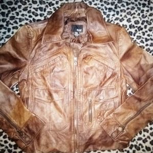 a.n.a. Genuine Leather Jacket